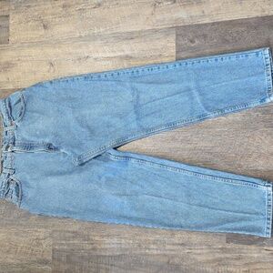 Levis 551 Jeans Womens 14 High Waist Baggy Taper LightWash USA July 1993